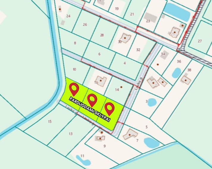 Parduodamas kitos paskirties sklypas Laukų g., Motaičių k., Šiaulių r. sav., 13.62 a ploto 3