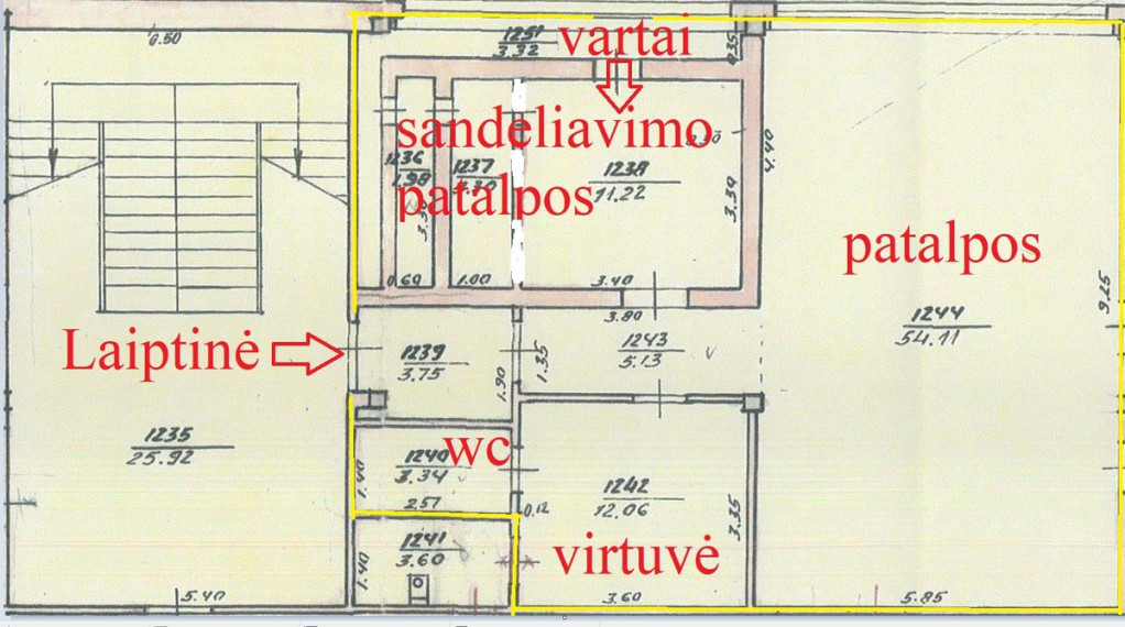 Nuomojamos administracinės, gamybinės, kitos paskirties, paslaugų, prekybos, sandėliavimo patalpos Draugystės g., Kauno m., Kauno m. sav., 95 m2 ploto 7