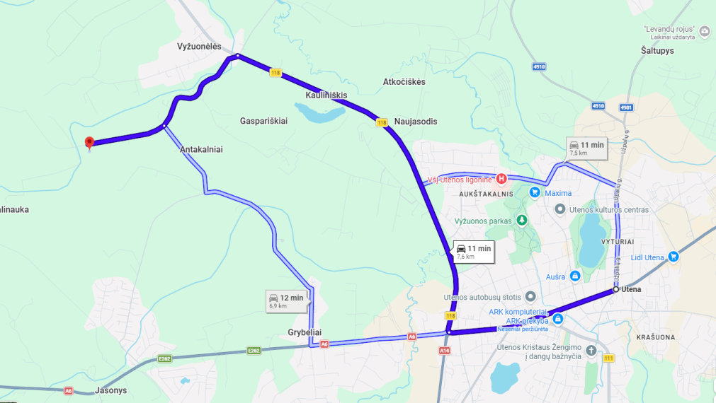 Parduodamas sklypas Medinių g., Antakalnių k., Utenos r. sav., 21.43 a ploto 7