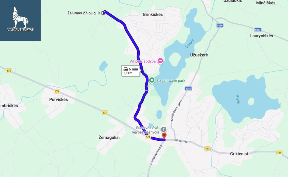 Parduodamas namas Vilniaus r. sav., Brinkiškių k., Žalumos 27-oji, 52.64 m2 ploto, 1 aukštai 29