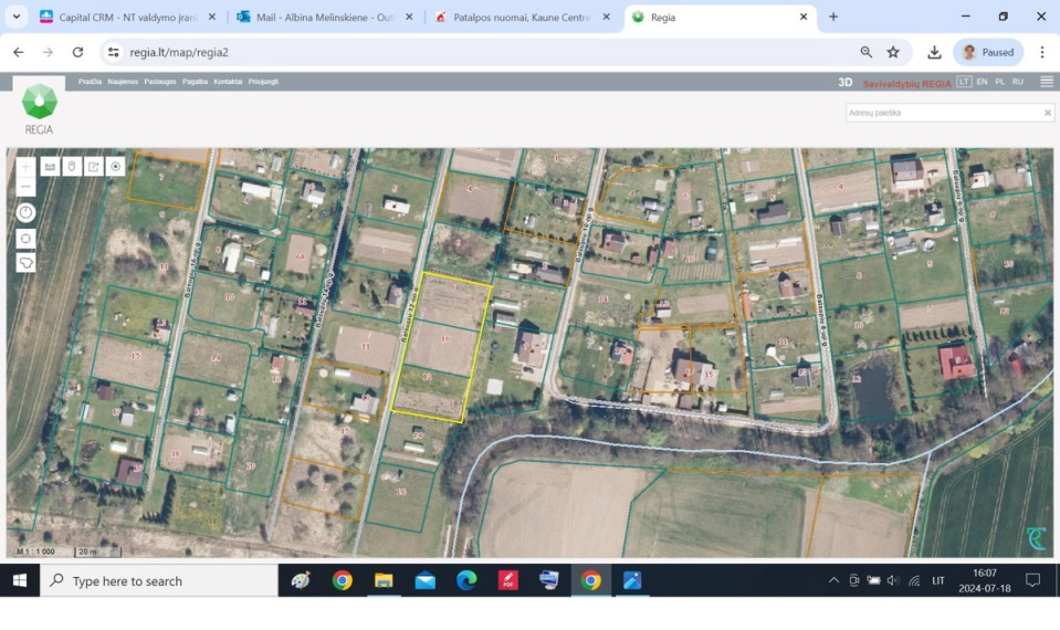 Parduodamas  sklypas Balsupių 12-oji g., Balsupių k., Marijampolės sav., 18 a ploto 16