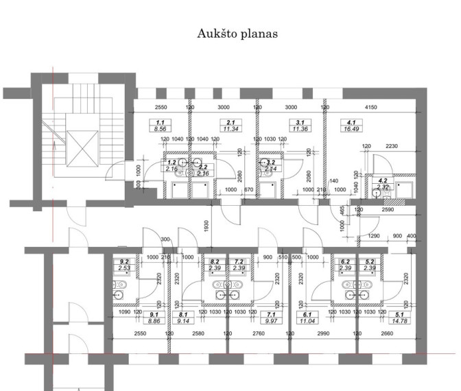 Parduodamas butas J. Dobkevičiaus g. , 11 kv.m ploto, 1 kambario su daline apdaila 5