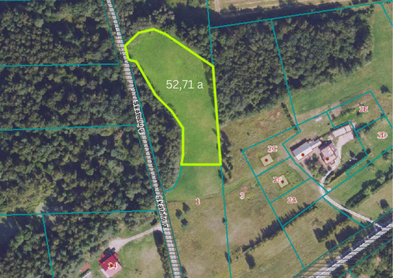Parduodamas sklypas Ažulaukė, 52.71 a ploto 1