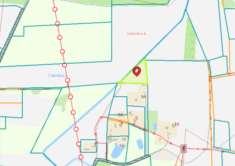 Parduodamas sklypas Čekiškės, 48.1 a ploto 2