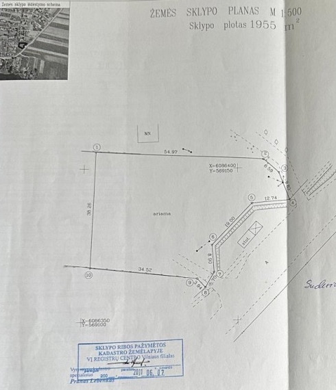 Parduodamas  sklypas Plento g., Medžiukų k., Širvintų r. sav., 19.55 a ploto 2