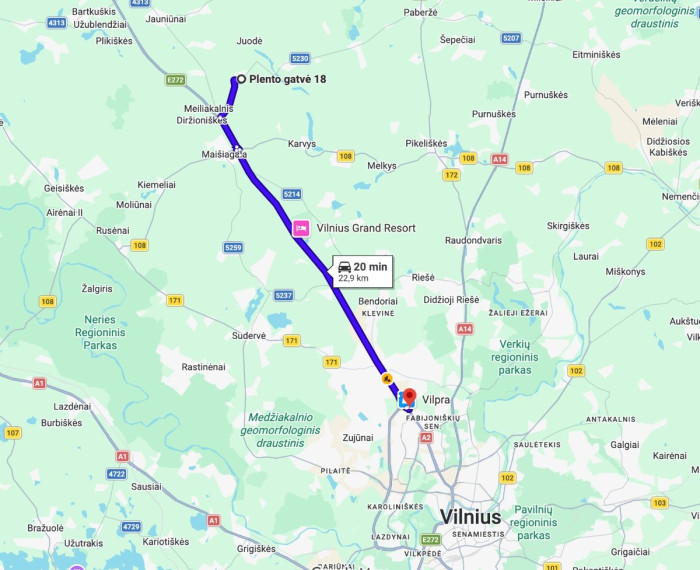 Parduodamas  sklypas Plento g., Medžiukų k., Širvintų r. sav., 19.55 a ploto 3