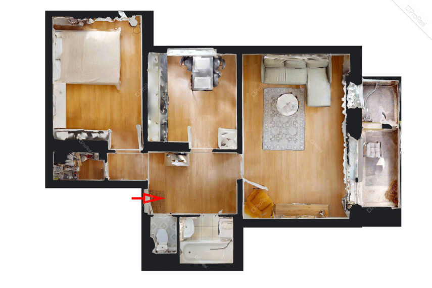 Nuomojamas butas Šeškinės g., Vilniaus m., Vilniaus m. sav., 50.09 m2 ploto, 2 kambariai 15