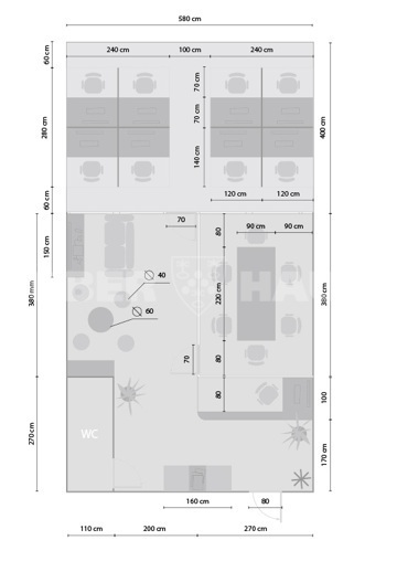 Parduodamos  patalpos Kareivių g. , Žirmūnai, Vilniaus m., Vilniaus m. sav., 60.39 m2 ploto 13