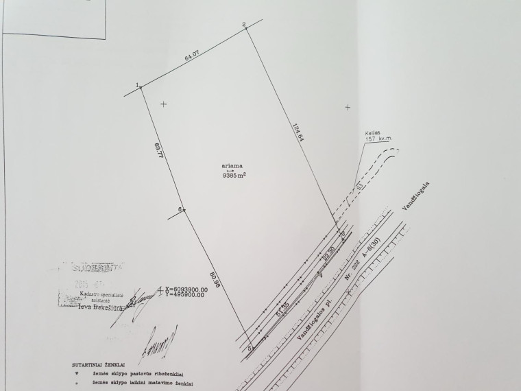 Parduodamas sklypas Vandžiogalos pl., Varluvos k., Kauno r. sav., 94 a ploto 4