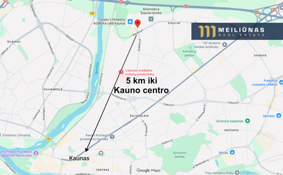 Parduodamas butas Šiaurės pr., Eiguliuose, Kaunas, 37.73 kv.m ploto 17