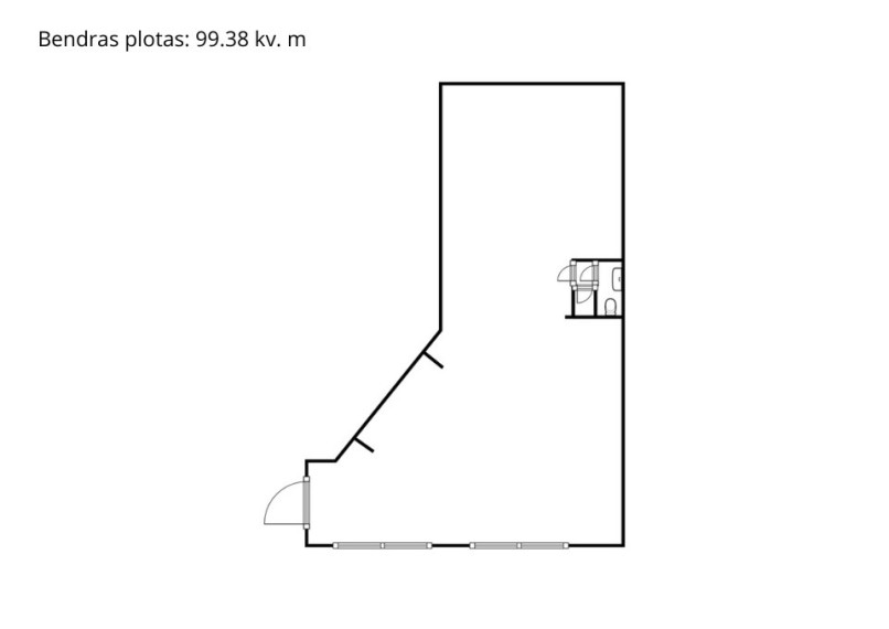 Parduodamos administracinės, kitos paskirties, paslaugų, prekybos patalpos Laisvės pr., Vilniaus m., Vilniaus m. sav., 100 m2 ploto 14
