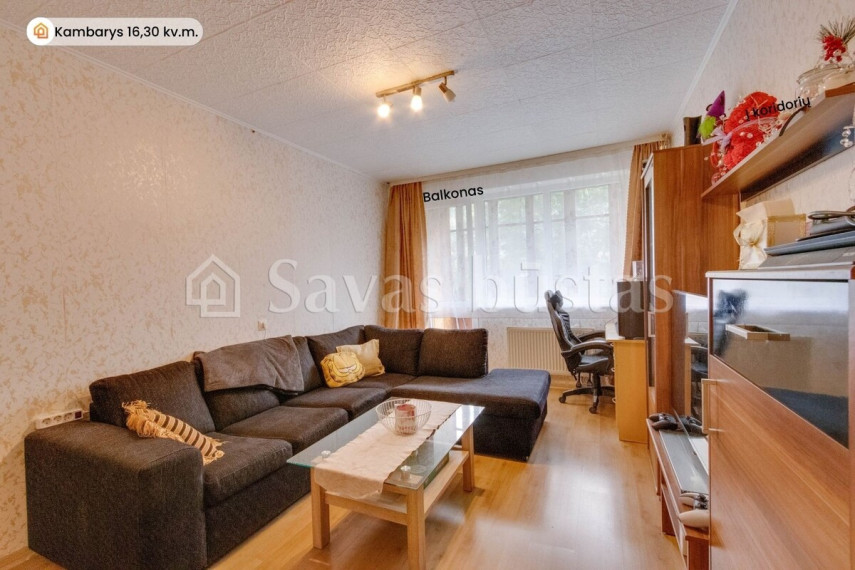 Parduodamas butas Talšos g., Šiaulių m., Šiaulių m. sav., 44.48 m2 ploto, 2 kambariai 4