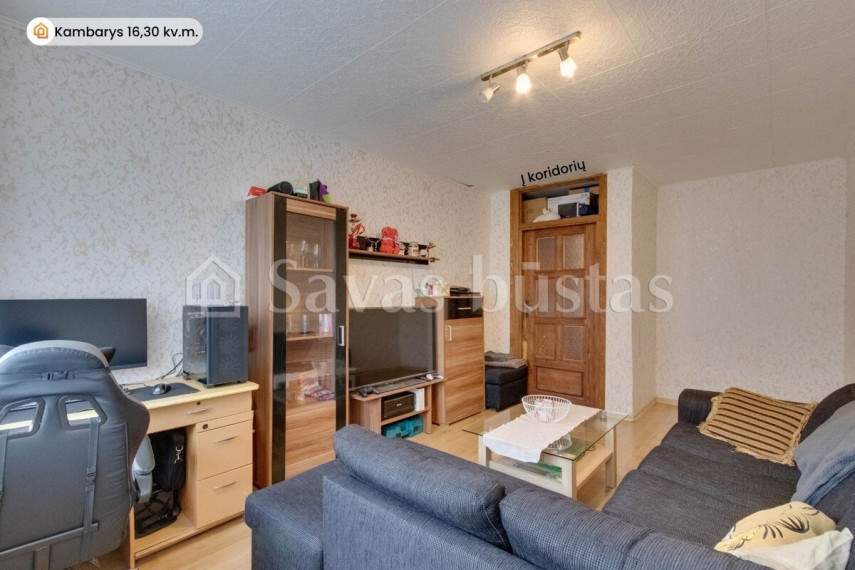 Parduodamas butas Talšos g., Šiaulių m., Šiaulių m. sav., 44.48 m2 ploto, 2 kambariai 5
