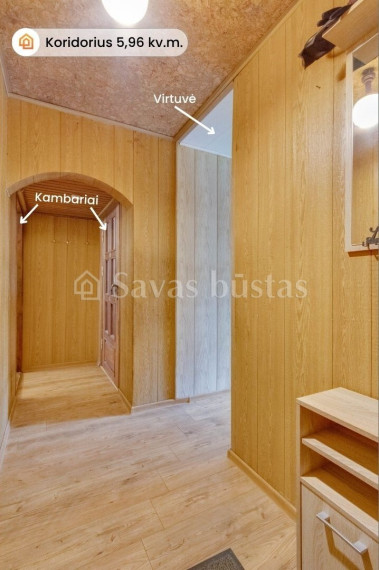 Parduodamas butas Talšos g., Šiaulių m., Šiaulių m. sav., 44.48 m2 ploto, 2 kambariai 14