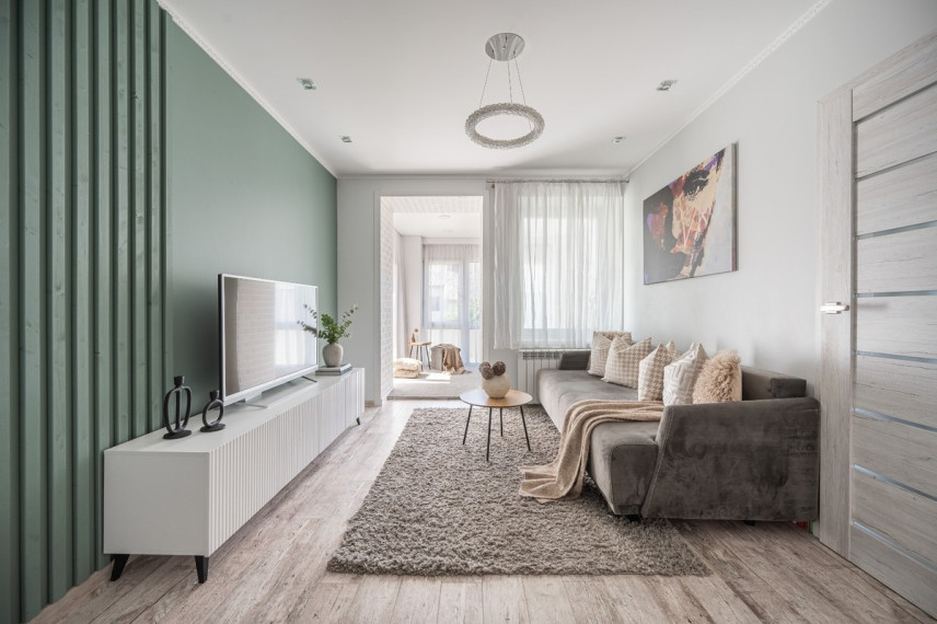 Parduodamas butas Šalčininkų r. sav., Baltosios Vokės m., Vilniaus g.13, 54.42 m2 ploto, 2 kambariai 3