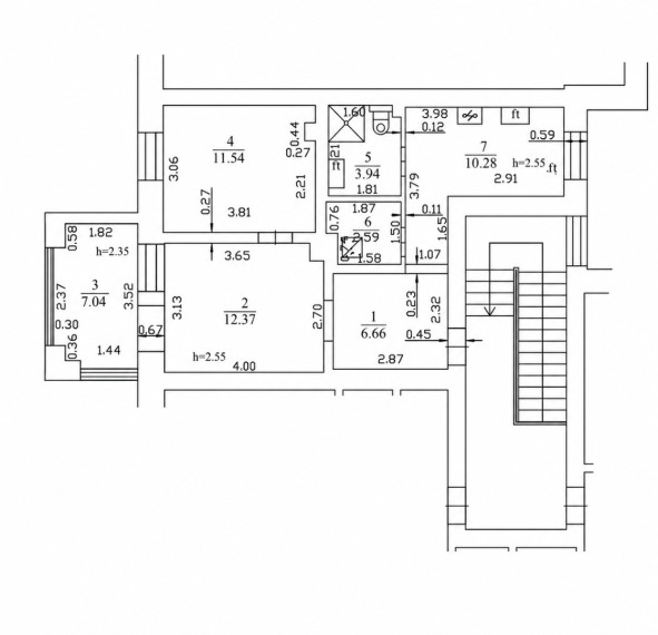 Parduodamas butas Šalčininkų r. sav., Baltosios Vokės m., Vilniaus g.13, 54.42 m2 ploto, 2 kambariai 25