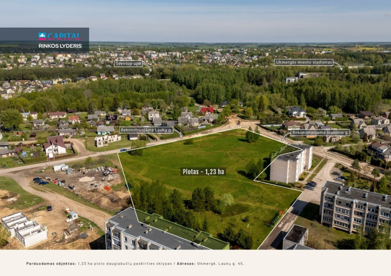 Parduodamas  sklypas Laukų g., Ukmergės m., Ukmergės r. sav., 123.14 a ploto 7