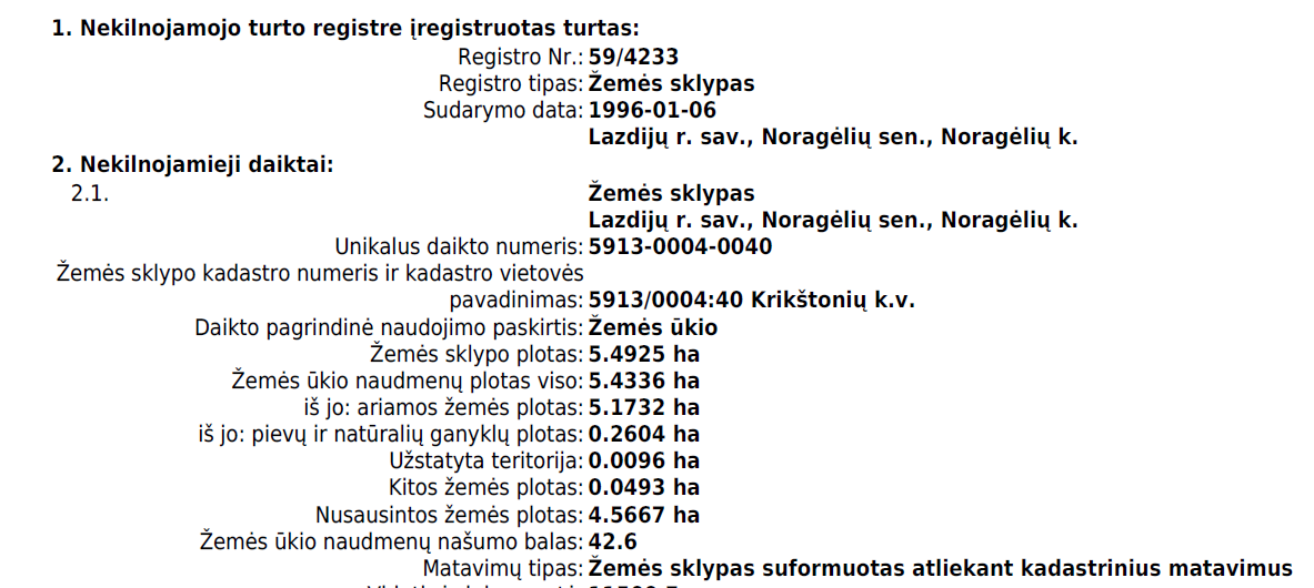 Parduodamas sklypas Lankavos g., Noragėlių k., Lazdijų r. sav., 549.25 a ploto 12