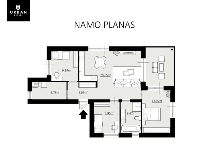 Parduodamas namas Jono Šliūpo g., Pavilnyje, Vilnius, 79.75 kv.m ploto 20