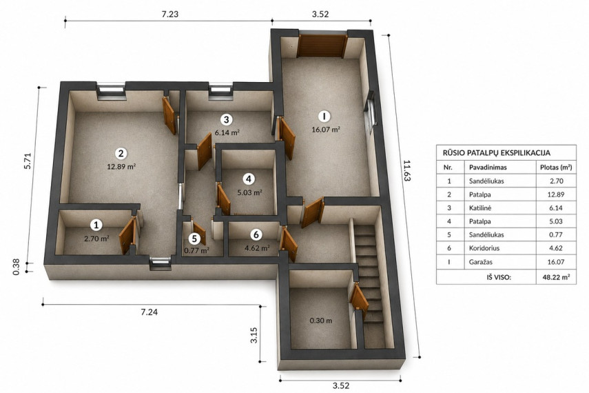 Parduodamas namas Naujanerių Sodų 4-oji g., Vilniaus m., Vilniaus m. sav., 165.95 m2 ploto, 2 aukštai 32