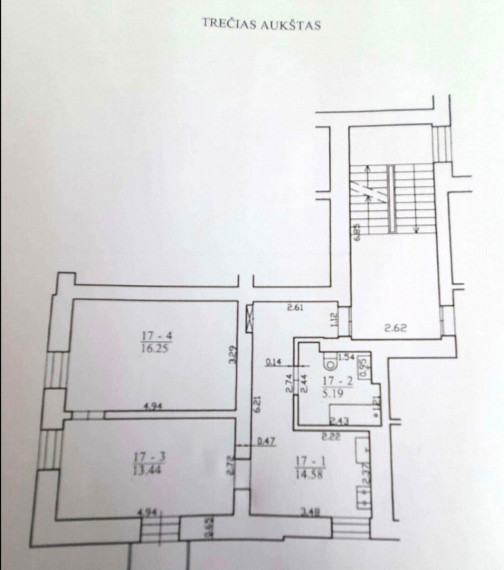 Parduodamas butas Klaipėdos apskritis, Klaipėda, Senamiestis, Turgaus g., 49 m2 ploto, 2 kambariai 4