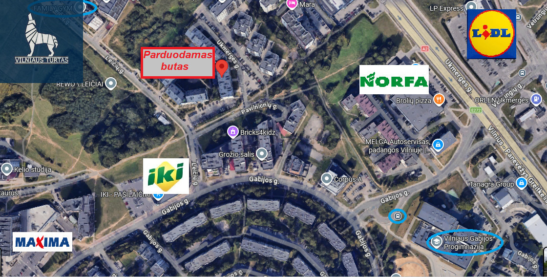 Parduodamas butas Ukmergės g., Pašilaičiai, Vilniaus m., Vilniaus m. sav., 58.55 m2 ploto, 3 kambariai 24