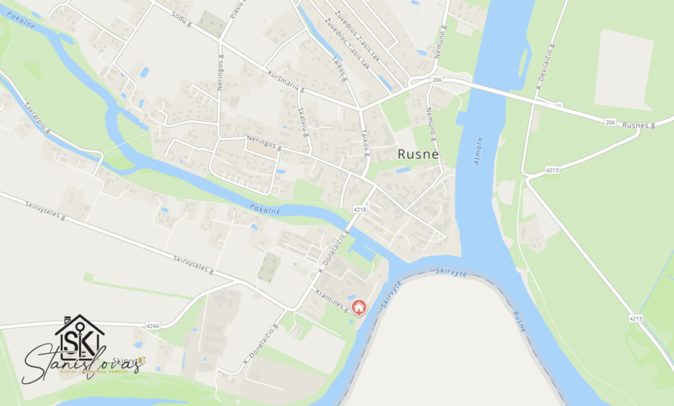 PARDUODAMAS ERDVUS BUTAS SU VAIZDU Į SKIRVYTĖS UPĘ RUSNĖJE, KRANTINĖS G. 5 43