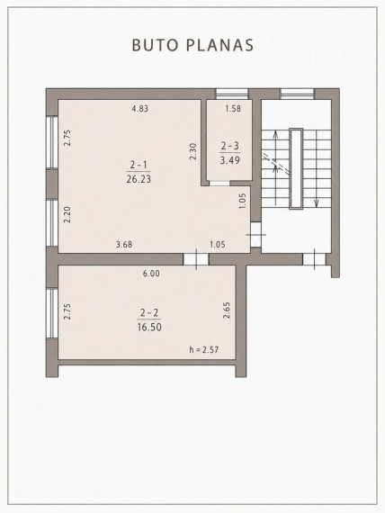 Parduodamas butas Tiltų g., Klaipėdos m., Klaipėdos m. sav., 46.22 m2 ploto, 2 kambariai 12