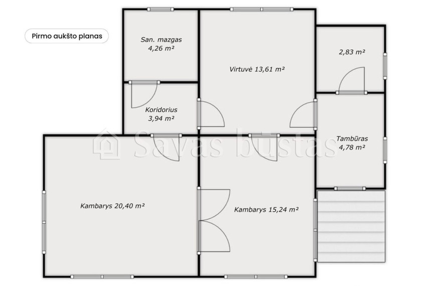 Parduodamas namas Daržininkų g., Vijolių k., Šiaulių r. sav., 101 m2 ploto, 2 aukštai 15