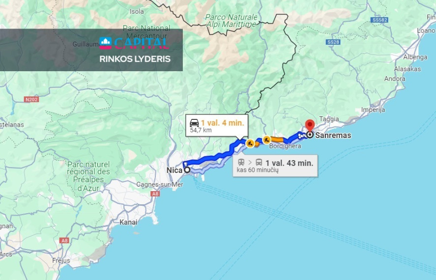 Parduodamas 3 kambarių 106 kv. m. naujos statybos butas Sanreme su vaizdu į jūrą, Ligūrija (Šiaurės Italija) 14