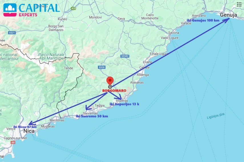 Parduodamas 4 kambarių 170 kv.m. namas su terasa Borgomaro, Ligūrijos regionas (Šiaurės Italija) 17