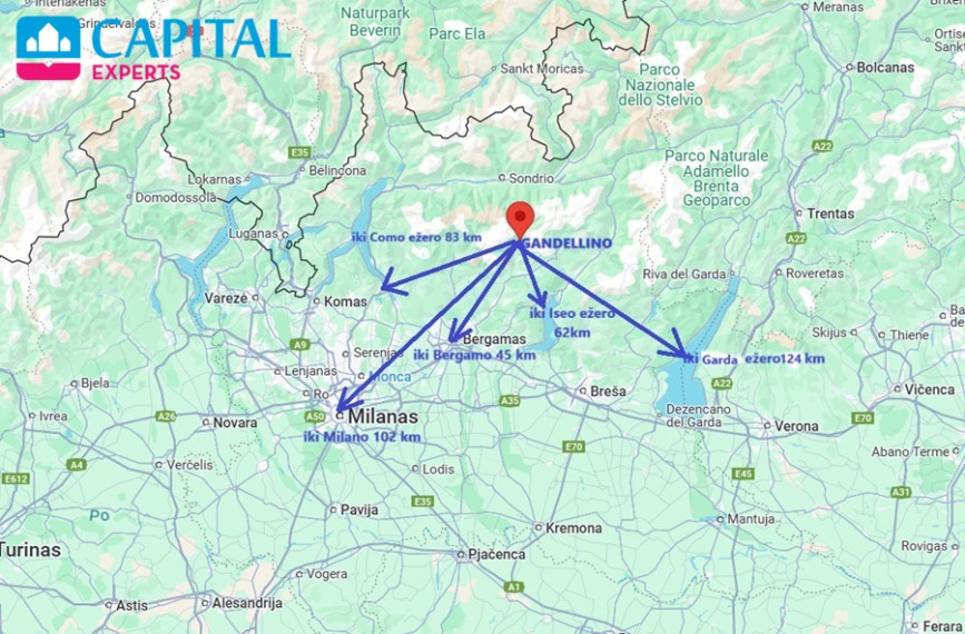  Parduodama 40 kv.m. studija su vaizdu į kalnus, Lombardija (Šiaurės Italija)  17