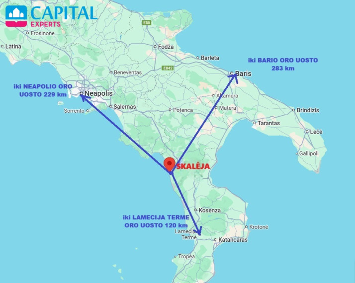 Parduodama 100 kv.m. vila su vaizdu į jūrą, Scalea, Kalabrijoje (Pietų Italija)  25