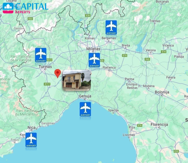 Parduodamas 95 kv.m. namas su 2 a žemės sklypu, Pjemonte (Šiaurės Italija)  18