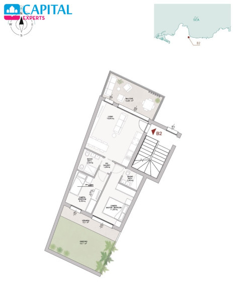 Parduodami 3 kambarių  75 m² apartamentai šalia jūros Castelsardo, Sardinijoje (Italija)  14