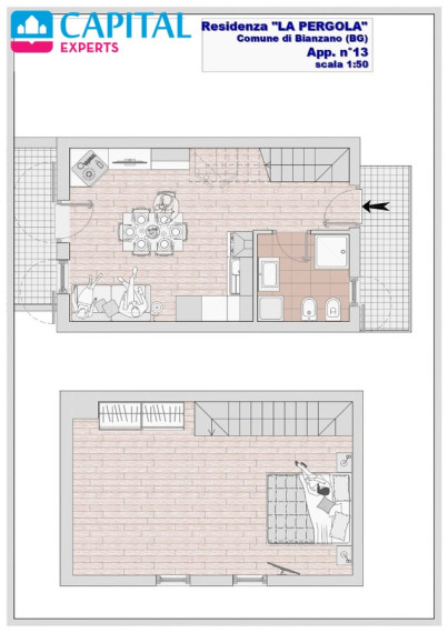 Parduodami 80 kv.m. apartamentai su vaizdu į kalnus, Lombardija (Šiaurės Italija)  15