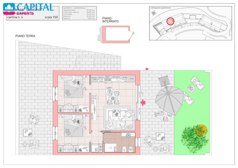  Parduodami 66 kv.m. apartamentai prie ežero (statomas projektas), Lombardija (Šiaurės Italija)  21