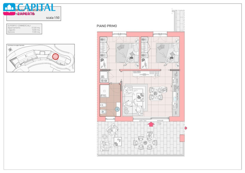  Parduodami 66 kv.m. apartamentai prie ežero (statomas projektas), Lombardija (Šiaurės Italija)  26
