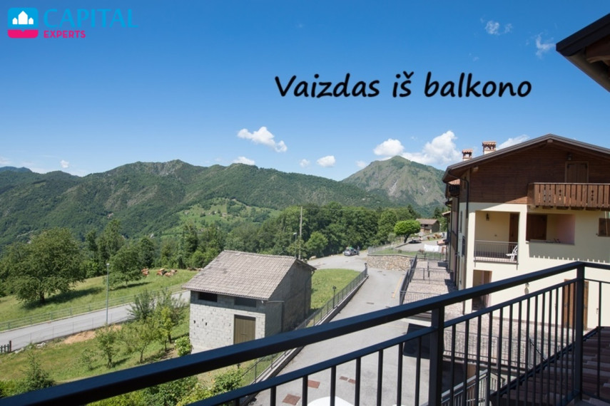 Parduodama 75 kv.m. vila per 2 aukštus su vaizdu į kalnus, Lombardija (Šiaurės Italija)  6