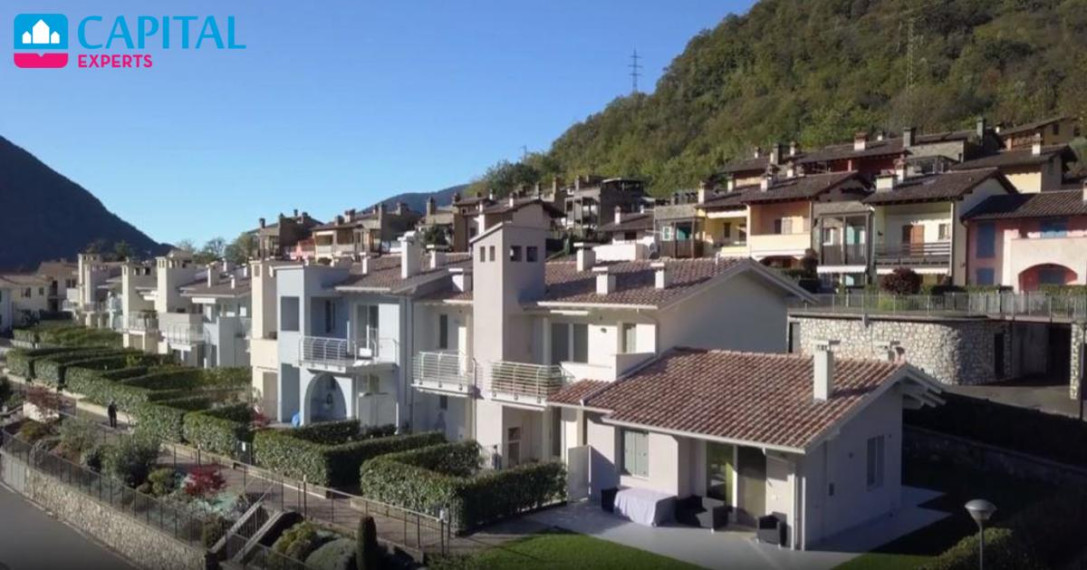 Parduodama 75 kv.m. vila per 2 aukštus su vaizdu į kalnus, Lombardija (Šiaurės Italija)  21