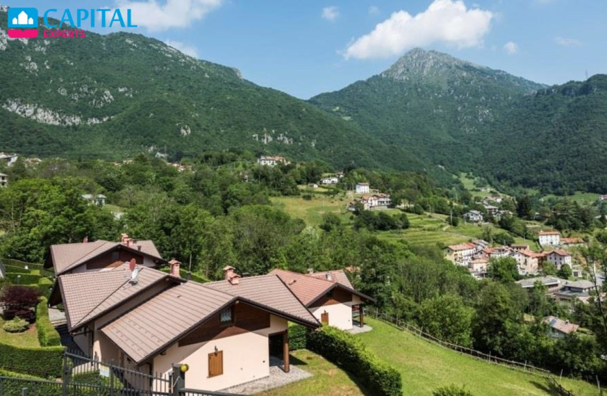  Parduodama 75 kv.m. vila su veranda į kalnus, Lombardija (Šiaurės Italija)  1