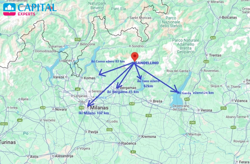 Parduodami 50 kv.m. apartamentai su vaizdu į kalnus, Lombardija (Šiaurės Italija)  20