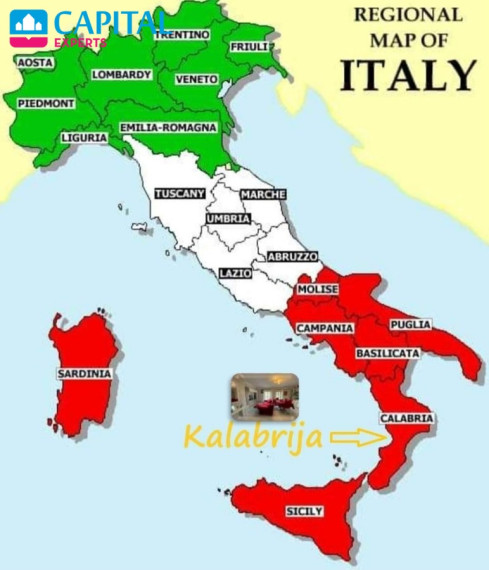 Parduodamas 4 kambarių butas su terasa vaizdu į jūrą, Kalabrija (Italija)  2