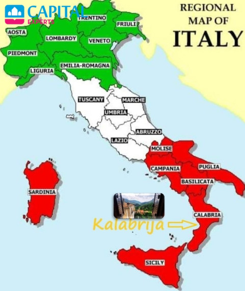 Parduodamas 3 kambarių butas su vaizdu į kalnus, Kalabrijoje (Italija)  2