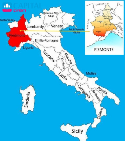 Parduodamas namas su 10 a sodu, Pjemonte (Šiaurės Italija)  2