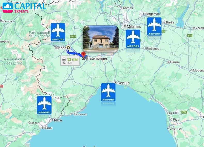 Parduodamas namas su 10 a sodu, Pjemonte (Šiaurės Italija)  24