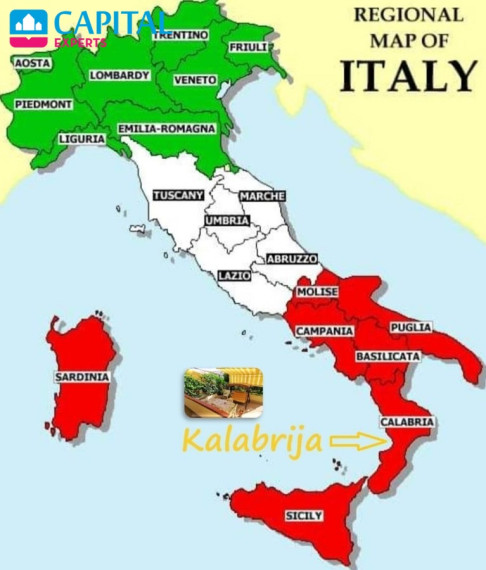   Parduodamas 3 kambarių butas su sodu Scalea, Kalabrijoje (Italija)  2