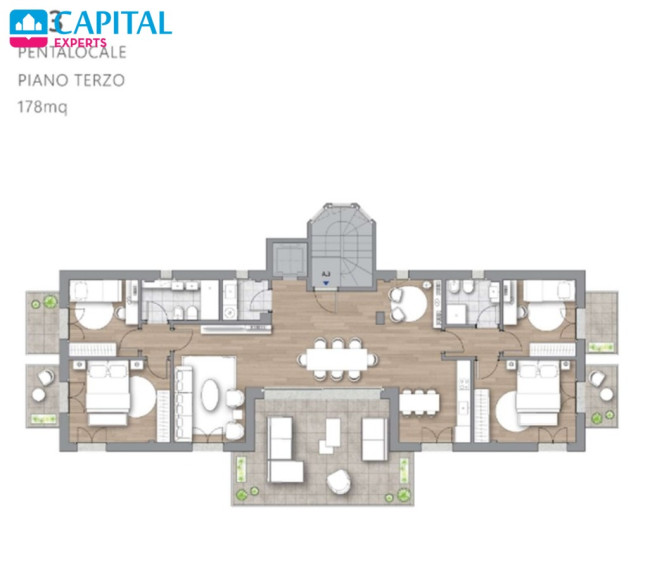 Parduodami 178 m² apartamentai Sanreme, Ligūrijos regione (Italija) butas 12