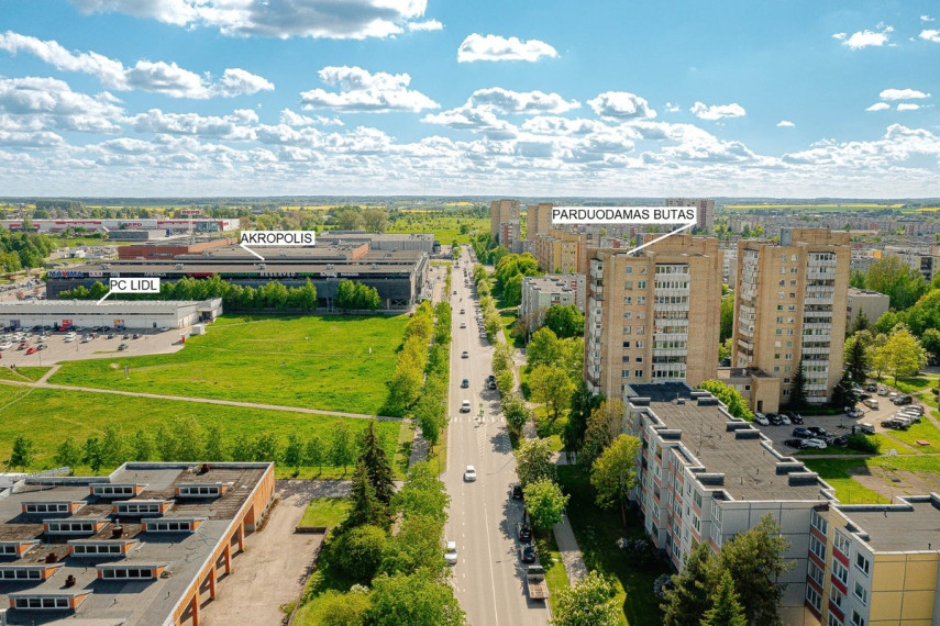 Parduodamas butas Aido g., Šiaulių m., Šiaulių m. sav., 58.97 m2 ploto, 2 kambariai 1