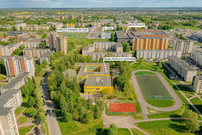 Parduodamas butas Aido g., Šiaulių m., Šiaulių m. sav., 58.97 m2 ploto, 2 kambariai 24